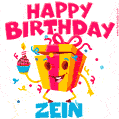 Funny Happy Birthday Zein GIF