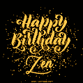 Happy Birthday Card for Zen - Download GIF and Send for Free