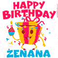 Funny Happy Birthday Zenana GIF