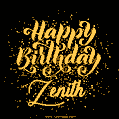 Happy Birthday Card for Zenith - Download GIF and Send for Free