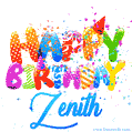Happy Birthday Zenith - Creative Personalized GIF With Name
