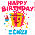 Funny Happy Birthday Zenzi GIF