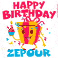 Funny Happy Birthday Zepour GIF
