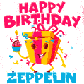Funny Happy Birthday Zeppelin GIF