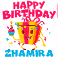 Funny Happy Birthday Zhamira GIF