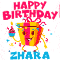 Funny Happy Birthday Zhara GIF