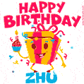 Funny Happy Birthday Zhu GIF