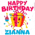 Funny Happy Birthday Zianna GIF