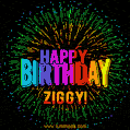 New Bursting with Colors Happy Birthday Ziggy GIF and Video with Music