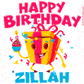 Funny Happy Birthday Zillah GIF