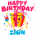Funny Happy Birthday Zion GIF