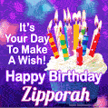 It's Your Day To Make A Wish! Happy Birthday Zipporah!