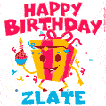 Funny Happy Birthday Zlate GIF