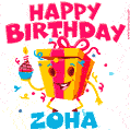 Funny Happy Birthday Zoha GIF