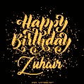 Happy Birthday Card for Zuhair - Download GIF and Send for Free