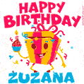 Funny Happy Birthday Zuzana GIF