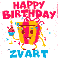 Funny Happy Birthday Zvart GIF