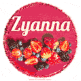 Happy Birthday Cake with Name Zyanna - Free Download
