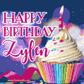 Happy Birthday Zylen - Lovely Animated GIF