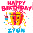 Funny Happy Birthday Zyon GIF