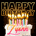 Zyonn - Animated Happy Birthday Cake GIF for WhatsApp
