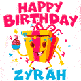 Funny Happy Birthday Zyrah GIF