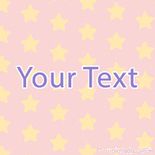 A repeating pattern of yellow stars glowing softly on a blush pink animated backdrop, perfect as a customizable background for text or celebratory messages.