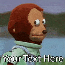 Create a hilarious reaction meme with the classic Awkward Look Monkey GIF! Add custom text to this iconic puppet looking away to express guilt or embarrassment.